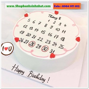 Bánh Sinh Nhật Cuốn Lịch - CL97